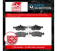 Brake Pads Set fits LANCIA YPSILON 312 1.2 Front 2011 on 169A4.000 77365927 Febi