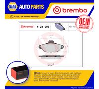 Brake Pads Set fits FIAT PANDA VAN 169 1.2 Front 2004 on Brembo 46565733 5892737