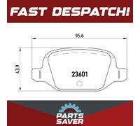 Brembo Brake Pad Set Rear With Caliper Screws Fits Citroën Fiat 500 Lada Lancia