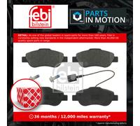 FEBI BILSTEIN BRAKE PAD SET, DISC BRAKE FRONT FIAT FORD 500 C KA PANDA