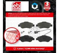 Brake Pads Set fits FIAT PANDA 1.3D Front 2004 on 6001073130 71770058 71773151