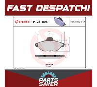 Brake Pads Set fits FIAT PANDA VAN 169CXA1A 1.1 Front 2004 on 187A1.000 Brembo