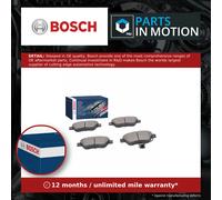 Brake Pads Set fits FIAT QUBO 225 1.3D Front 2008 on Semi-automatic Bosch New