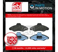 Front Brake Pads Escort Set Kit Fits Ford 7 075 049 Febi 16038