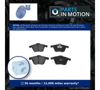 Brake Pads Set fits FORD FOCUS Mk2 ST 2.5 Front 05 to 12 HYDA Blue Print 1368558