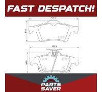 Brake Pads Set fits FORD FOCUS Mk3 RS 2.3 Rear 16 to 17 YVDA Brembo 1936698 New