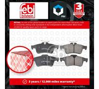 febi bilstein 16718 brake pads (Set of 4) (rear axle)
