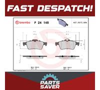 Brake Pads Set fits FORD FOCUS Rear 10 to 20 Brembo 1683374 1841463 AV6Z2200A
