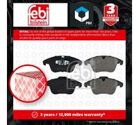 Febi Bilstein 16613 Disc Brake Brake Pad Set Fits Volvo S60 2.5 T 2.0 T5 DRIVe
