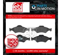 Brake Pad set 16400 by Febi Bilstein Front Axle - Single set