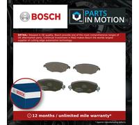 Bosch BP297 - Brake Pads Car Front Axle - Bosch Quality - Reduced Noise and Dust - ECE-R90 Certified - Copper-Free - 1 Set of 4 Pads - With Accessories