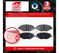 Brake Pads Set fits FORD MONDEO 2.0D Front 00 to 07 1121894 ME1S7J2K021AC Febi