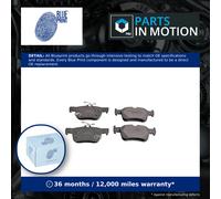 Blue Print Brake Pad Set ADF124210, with additional parts, Pack of 4