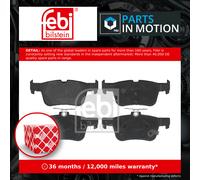 febi bilstein 16943 Brake Pad Set with fastening material, 1 unit