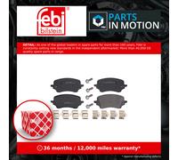 Brake Pads Set fits FORD PUMA 1.5D Front 2020 on 2413372 2425653 2588897 Febi