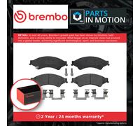 Brake Pads Set fits FORD RANGER TKE TDCi 3.2D Front 2011 on Brembo 1723410 New