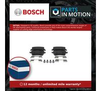 Genuine BOSCH Rear Brake Pad Set for Volvo S80 FlexiFuel 2.0 (01/2008-12/2011)