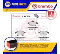 Brake Pads Set fits FORD S-MAX TDCi 2.0D Front 2015 on Brembo 1860105 2289501