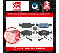 Brake Pads Set fits FORD SIERRA Mk2 1.8D Front 88 to 93 With ABS 1629697 Febi