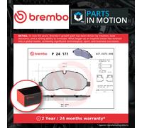 Brake Pads Set fits FORD TOURNEO CUSTOM V362 2.0D Front 2015 on Brembo 1824121