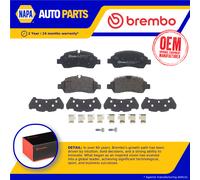 Brake Pads Set fits FORD TRANSIT 2.2D Rear 2013 on Brembo BRF1463 GK292M008AB