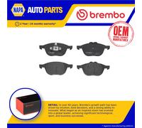 Brake Pads Set fits FORD TRANSIT CONNECT V408 1.0 Front 2013 on Brembo 1797211