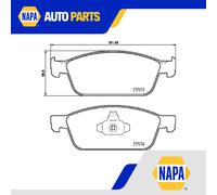 Brake Pads Set fits FORD TRANSIT CONNECT V408 1.0 Front 2013 on Brembo 1882108