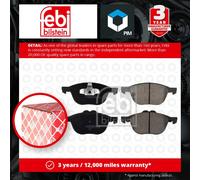 Febi Bilstein 116224 Disc Brake Brake Pad Set Fits Ford Transit Connect 1.5 TDCi