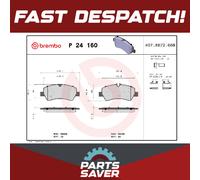 Brake Pads Set fits FORD TRANSIT CUSTOM V362 1.0 Rear 2020 on M1FA Brembo New
