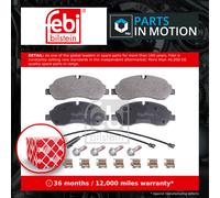 Brake Pads Set fits FORD TRANSIT CUSTOM V362 TDCi 2.2D Front 2012 on 1763915 New