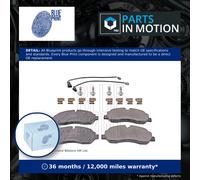 Brake Pads Set fits FORD TRANSIT CUSTOM V362 TDCi 2.2D Front 2012 on Blue Print
