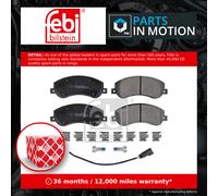 Brake Pads Set fits VW AMAROK 2.0D Front 10 to 22 2H0698151 2H0698151A Febi New