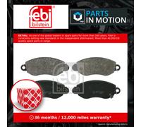 Front Brake Pads Transit Set Kit Fits Ford 4 077 636 Febi 16425