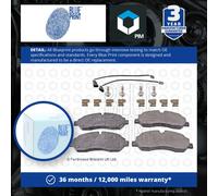 Brake Pads Set fits FORD TRANSIT CUSTOM V362 TDCi 2.2D Front 2012 on Blue Print