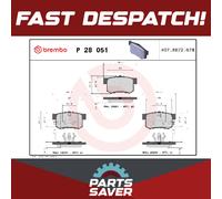 Brake Pads Set fits HONDA ACCORD 2.2D Rear 2004 on Automatic Transmission Brembo
