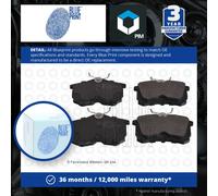 Genuine Blue Print Brake Pads (Rear) (R90) fits Honda 43022S1AE02
