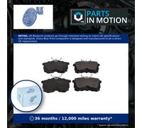 Brake Pads Set fits HONDA ACCORD CH2, CH8 2.0D Rear 99 to 02 20T2N Blue Print