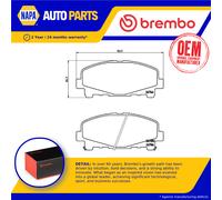 Brake Pads Set fits HONDA ACCORD CR, CU2, CW2 2.4 Front 2008 on Brembo Quality