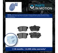 Brake pads Rear Axle ADH24280 BLUE PRINT for HONDA CR-V IV CR-V Mk II