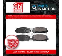 Brake Pads Set fits HONDA ACCORD CU2, CW2 2.4 Front 2008 on K24Z3 45022TL0G50