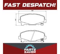 Brake Pads Set fits HONDA ACCORD CU3, CW3 2.2D Front 2008 on Brembo 45022TL0G50