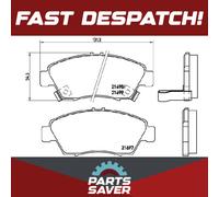 Brake Pads Set fits HONDA CIVIC 1.5 Front 91 to 96 Brembo 06450S2G000 Quality