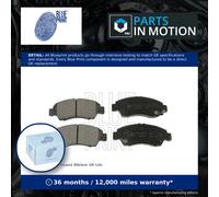 Brake Pads Set fits HONDA JAZZ Mk2 1.3 Front 02 to 08 Blue Print 06450SAAB00 New