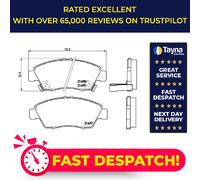 Brake Pads Set fits HONDA CIVIC EJ9, Mk5 1.4 Front 95 to 97 Brembo 06450S2G000