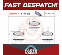 Brake Pads Set P28023 Front Genuine Brembo 45022S7A000 06450S5AE50 06450S5AG00