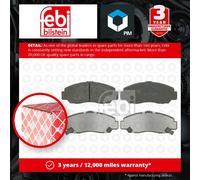 Brake Pads Set fits HONDA CIVIC FB2, Mk8 1.8 Front 05 to 16 R18A1 06450SEAJ00
