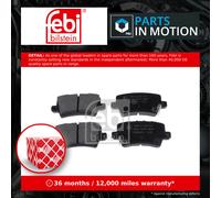 Brake Pads Set fits HONDA CIVIC FK3 2.2D Rear 05 to 11 N22A2 43022SMGE00 Febi