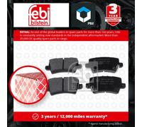 Brake Pads Set fits HONDA CIVIC FK3 2.2D Rear 05 to 11 N22A2 43022SMGE00 Febi