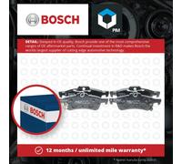 Brake Pads Set fits HONDA CIVIC FK3 1.6D Rear 13 to 16 N16A1 Bosch 43022TV0E00
