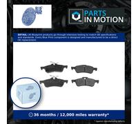 Blue Print Brake Pads Set - Honda Civic FK3 1.6D Rear 2013-2016 - N16A1